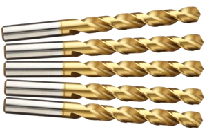 5 tlg. HSS-TIN Spiralbohrerset Metallbohrerset Satz Ø 7,6-8mm (0,1) - Bild 1 von 5