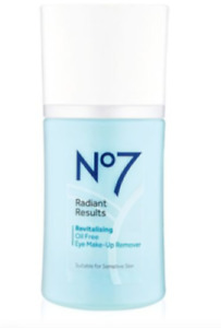 Boots No7 Radiant Results Revitalising Oil Free Eye Makeup Remover 100ml - NEW