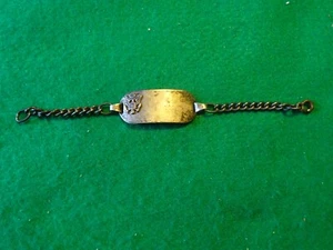 Vintage Military Sterling silver Bracelet possibly ww2 - Picture 1 of 10