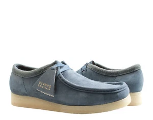 Clarks Originals Wallabee Blau Wildleder Herren Freizeitschuhe 26166306 - Bild 1 von 3