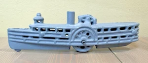 Riverboat Vintage Cast Iron Toy spinning bottom wheel boat ship nautical - Picture 1 of 4