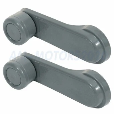 Pair Window Crank Handle Left & Right SIde Gray Fits Nissan Hardbody Truck Foto 1 de 4
