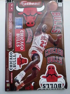 Michael Jordan Fathead JR  Chicago Bulls White Vinyl Decal - READ Sizing - Picture 1 of 5