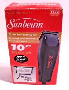 Sunbeam 10 Piece Home Haircutting Kit model SBCL802 corded electric - Picture 1 of 12