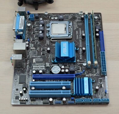 Asus Motherboard P5G41T-M LX + CPU and RAM Memory COMBO w/ Parallel Port LGA 775 - Image 1 of 4