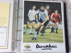 WESTMINSTER AUTOGRAPHED EDITION ALVIN MARTIN WEST HAM UNITED ENGLAND - Picture 1 of 3