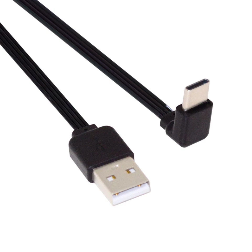 Male to USB-C Type-C Up Down Angled 90 Degree 13cm USB 2.0 Type-A - Image 1 of 1