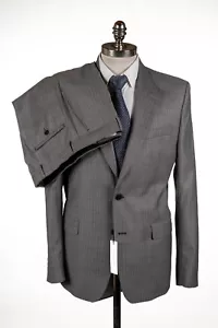 VERSACE COLLECTION Striped Gray Virgin Wool Suit Regular Fit 40 R (EU 50) - Picture 1 of 14