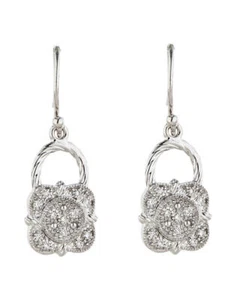 Neu Charriol Flamme Blanche 18K Weißgold Diamant Ohrhänger! - Bild 1 von 3