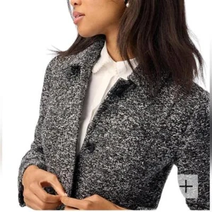 NUEVO J. Abrigo de día Crew Factory Boucle para dama largo completo peluche delgado primavera - Imagen 1 de 6