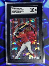 2019 Bowmans Best Franchise Favorites Atomic Refractor Austin Riley RC 💎🔥