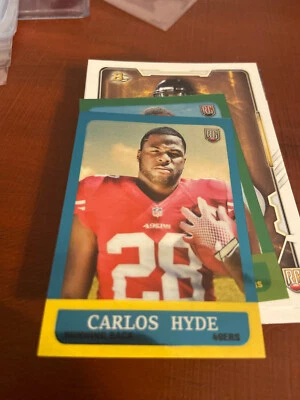 Carlos Hyde RC 2014 Topps Chrome 1963 Mini 49ers Card #34 - Image 1 of 3