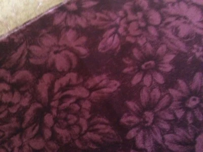 Vtg Moda Cotton Fabric 5/8 Yd Plum Colored Med Scale Tone on Tone Basic 1995 - Image 1 of 3