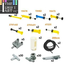 Technische Teile für Lego Kits Reifenbausatz mit Luftpumpe Auto Bausteine Sets - Bild 1 von 12