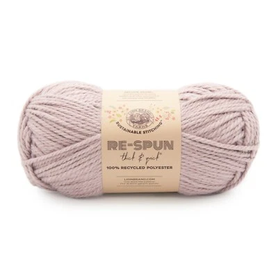 (1 Skein) Lion Brand Yarn 843-144T Re-Spun Thick & Quick Yarn, Wisteria - Image 1 of 4