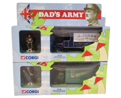 Dad's Army Bedford O Series Van & Hodges & Thornycroft Van & Jones CORGI set - Image 1 of 4