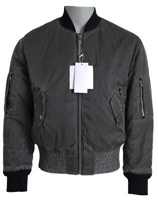 MAISON MARGIELA Jacket Gray Bomber Zipper Pocket Sleeves IT46/US36/S RRP 2350usd - Image 1 of 4