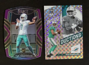 2020 Select FB TUA TAGOVAILOA Die Cut Purple Prizm & Mosaic Introductions Prizm - Picture 1 of 2