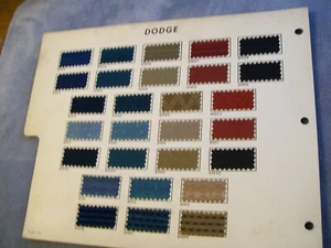 1966 Plymouth Dodge Chrysler car truck auto upholstery sample set w vinyl - Picture 1 of 7