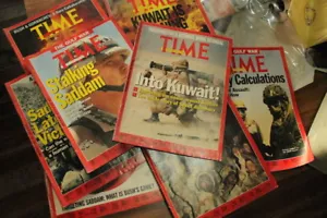 TIME Magazine 1990's GULF WAR Series 8 issues - Picture 1 of 1