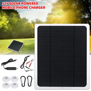 20W Solar Panel 12V Trickle Charger Battery Charger Kit Maintainer Boat Car RV - Picture 1 of 11
