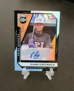 2021 Panini Elite Extra Edition Elian Cortorreal Autographed Card DPL 14/150