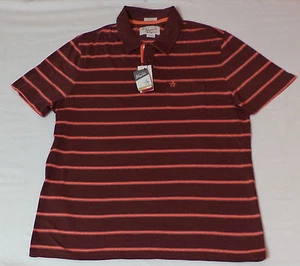 NWT Penguin S/S Multi-Colored Striped Button Top Collared Polo Medium K#9960 - Picture 1 of 4