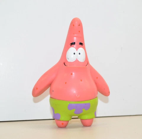 Vintage SPONGEBOB SQUAREPANTS PATRICK STAR Figure 4.5" Tall 2001 Nickelodeon Cover