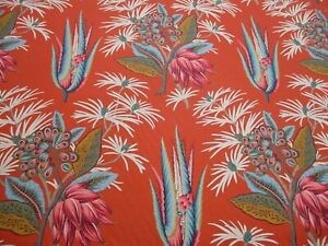 Zoffany Curtain Fabric 'DESERT FLOWER II' KOI 3.6 METRES (360cm) 100%Cotton
