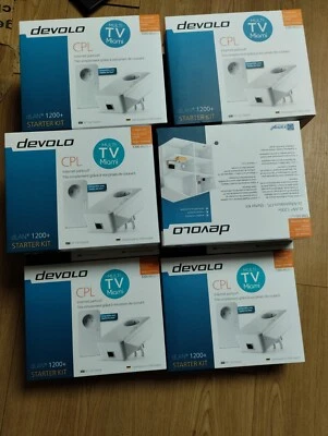 CPL DEVOLO 1200 DLAN,2 PRISES ET 2 FICHES RJ45 COMPATIBLE AVEC TOUTES LES BOX  - Imagen 1 de 4