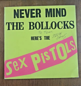 Sex Pistols - Never Mind The Bollocks - 1st press vinyl - Blank Back - Signed! - Imagen 1 de 13