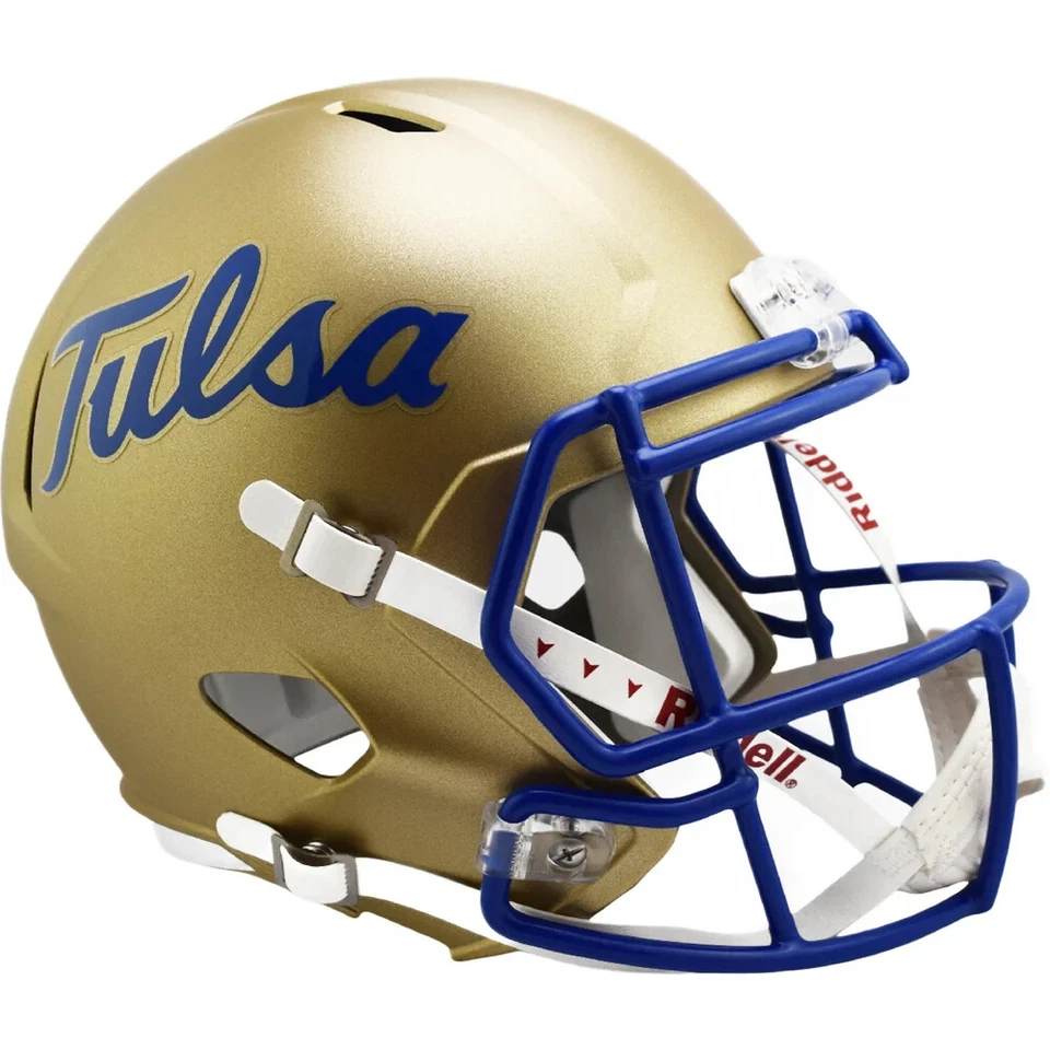 *SALE* TULSA GOLDEN HURRICANE FULL SIZE SPEED REPLICA NCAA FOOTBALL HELMET! - Image 1 of 1
