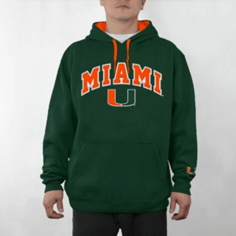 Miami Hurricanes NCAA Green Embroidered Men's Pullover Hoodie Brand New Cover