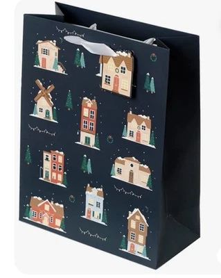PUCKATOR Christmas Gift Bag (Large) - Christmas Village Xmas Gift