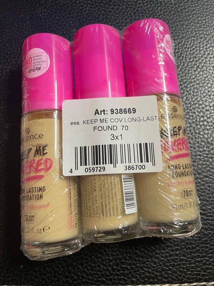 THREE essence Keep Me Covered Foundation 70 Warm Shell - Image 1 of 1