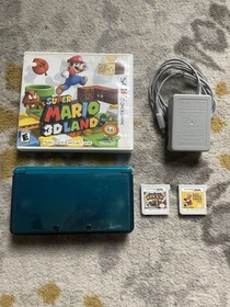 Nintendo 3DS Handheld System - Aqua Blue With Game, PLEASE READ DESCRIPTION