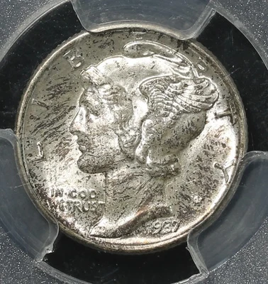1937 PCGS MS65 Mercury Dime - Image 1 of 3