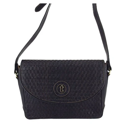 Bolso de Hombro a.testoni Negro Dorado Mujer Auténtico Segunda Mano Foto 1 de 4