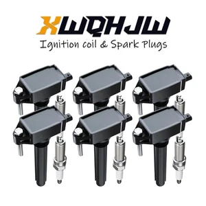 6Pack Heavy Duty Ignition Coil & Iridium Spark Plug For Jeep Dodge 3.6L V6 UF648 - Picture 1 of 8