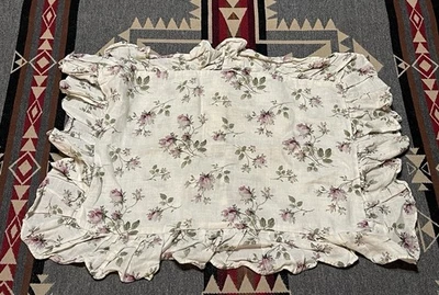 Funda de almohada Bella Notte lino floral euro simulada T39 Foto 1 de 4