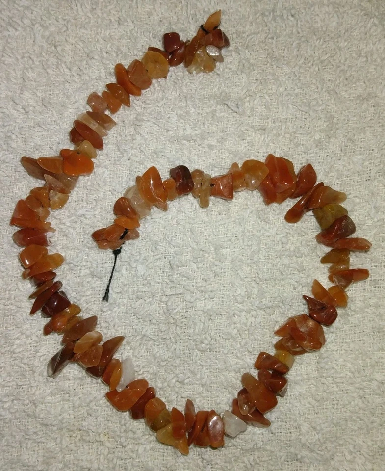 Red Aventurine Chip Beads 32” Strand 5~8mm Gemstone Jewelry Making Bulk Loose - Image 1 of 1