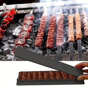 Kebab Maker Mould Plastic Press BBQ Barbecue Meat Skewer Manual Making Tool - Picture 1 of 15