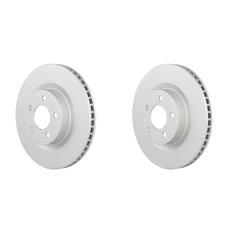 Bosch QuietCast Pair Set of Front Disc Brake Rotors for Ford Mustang 2.3L RWD - Image 1 of 1