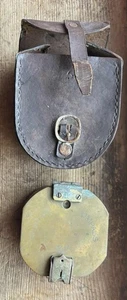 1941 BRINTON MARK IV COMPASS MARITIME LAND SEA NAUTICAL LEATHER CASE POUCH WWII - Picture 1 of 12