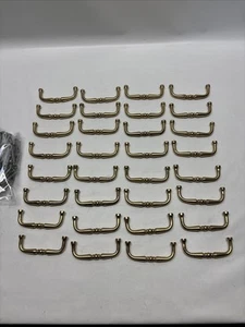 (32) Massive Messing Schrank Schubladengriffe 3" OC. Mit Schrauben schwerer Guss - Bild 1 von 6