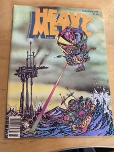 Heavy Metal Mag Feb 1979 Fantasy Comic Moebius Kirshner Corben 4.0 Grade - Picture 1 of 8