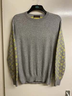 Beautiful Multi Grey Cashmere & Cotton Blend Crew Neck Jumper, Size M. NWOT. - Image 1 of 4