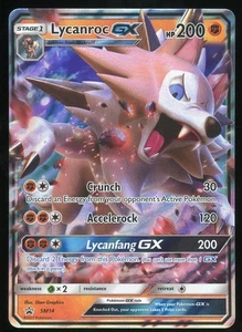 Pokemon TCG Lycanroc GX Full Art Holo Ultra Rare SM41 Sun & Moon Promo NM - Picture 1 of 2