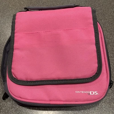 Nintendo DS Negro Rosa Consola de Juegos Estuche de Viaje Soporte Bolsa de Almacenamiento Foto 1 de 4