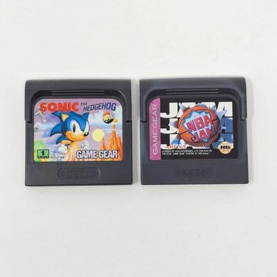 Sonic the Hedgehog and NBA Jam Sega Game Gear Lot Of 2 Games - Image 1 of 4